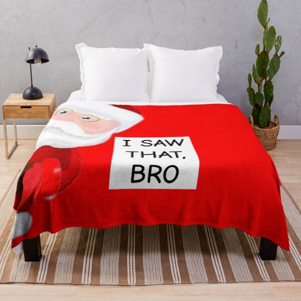Item preview, Santa Claus I Saw That Bro Santa Claus Sticker designed and sold by Teetans.