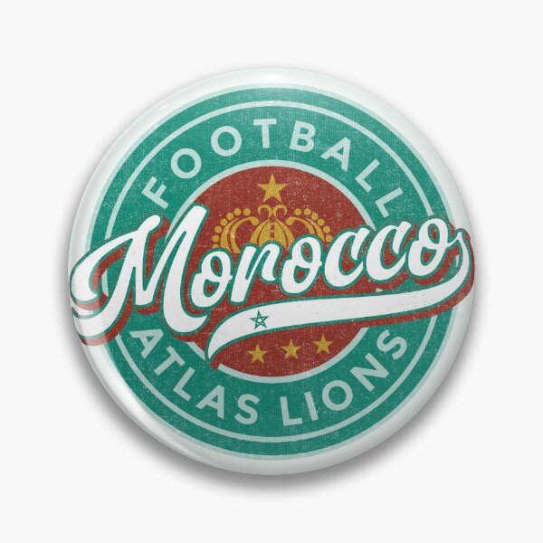 Item preview, Morocco Soccer Badge (Round) designed and sold by Numero14.