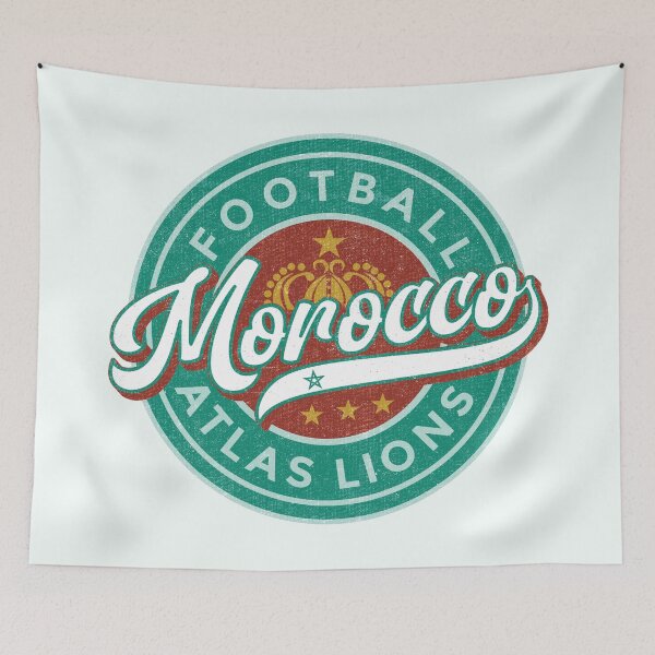 Item preview, Morocco Soccer Badge (Round) designed and sold by Numero14.