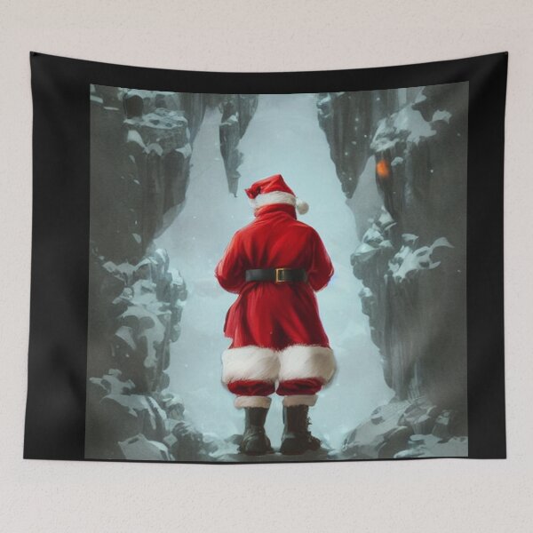 Item preview, Abstraction santa claus painting funny kawaii pink glasses white beard designed and sold by ValleyDream.