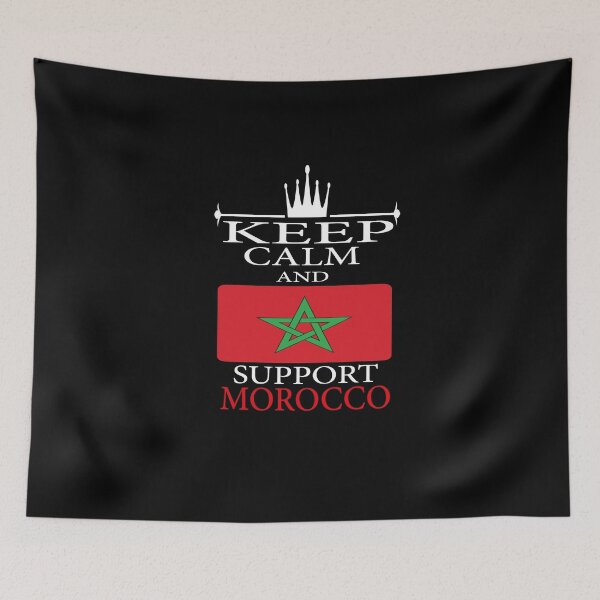 Item preview, Keep Calm And Support Morocco designed and sold by GridText.