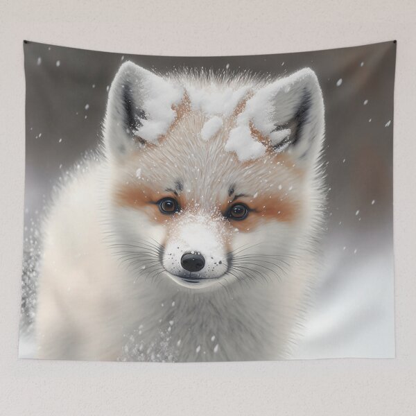 Item preview, Baby Snow Fox designed and sold by GummywormDesign.