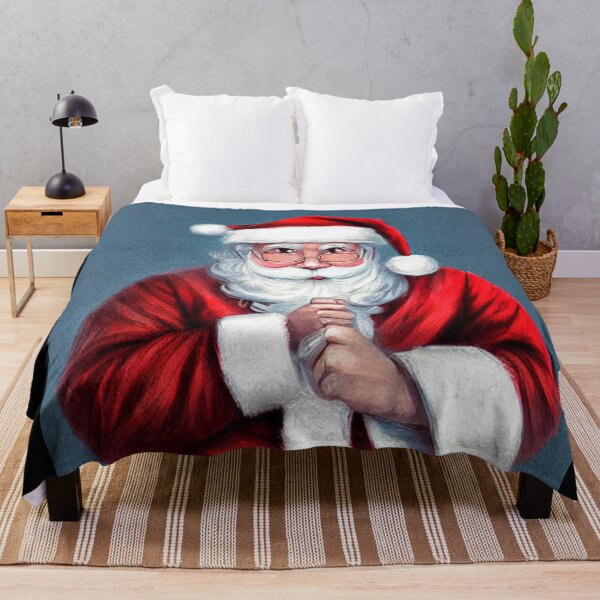 Item preview, Abstraction santa claus painting funny kawaii pink glasses white beard designed and sold by ValleyDream.