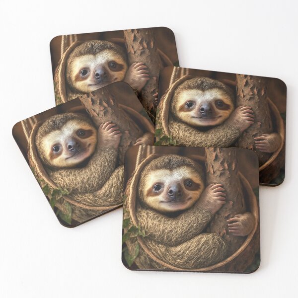 Item preview, Baby Sloth in Hammock  designed and sold by GummywormDesign.