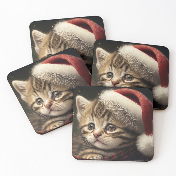 Item preview, Cute Christmas Kitten designed and sold by designmetaspace.