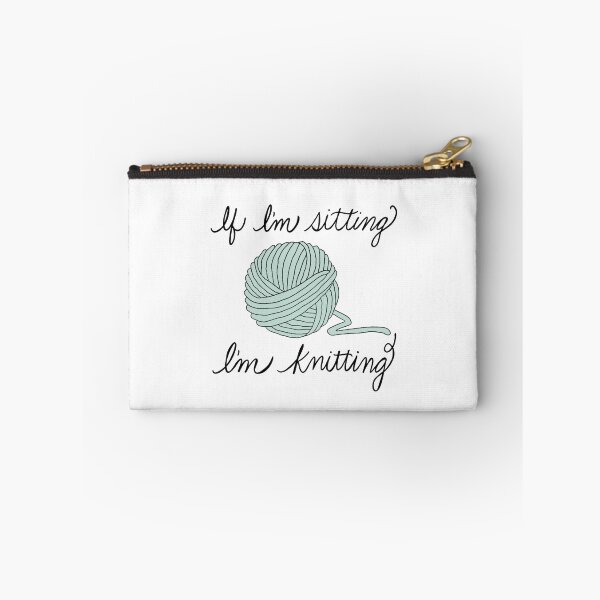 Item preview, If I’m Sitting I’m Knitting designed and sold by ournaturalnest.