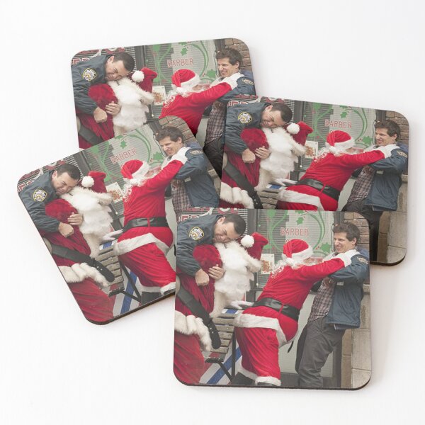 Item preview, Funny Christmas - Fighting with Santa Claus designed and sold by Brooklyn-99shop.