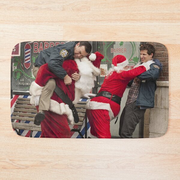 Item preview, Funny Christmas - Fighting with Santa Claus designed and sold by Brooklyn-99shop.
