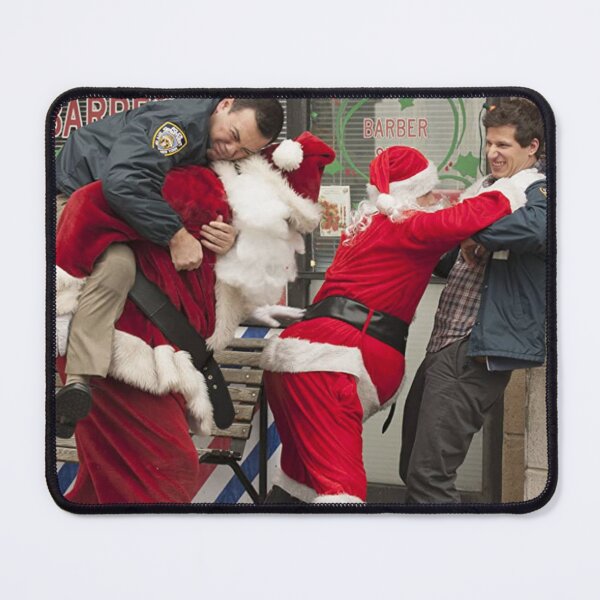 Item preview, Funny Christmas - Fighting with Santa Claus designed and sold by Brooklyn-99shop.