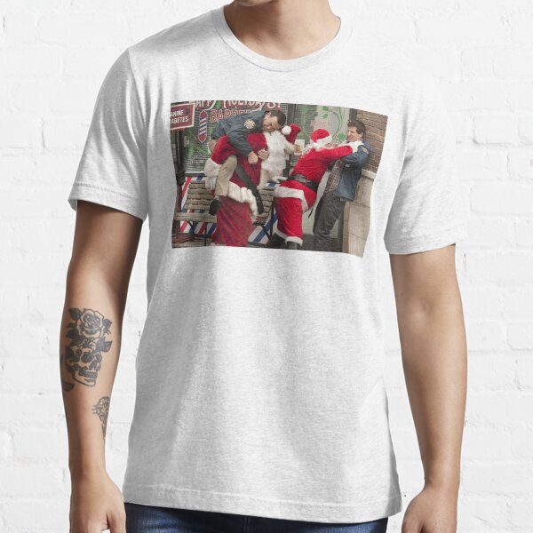 Item preview, Funny Christmas - Fighting with Santa Claus designed and sold by Brooklyn-99shop.