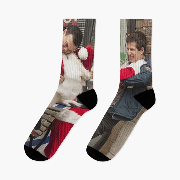 Item preview, Funny Christmas - Fighting with Santa Claus designed and sold by Brooklyn-99shop.