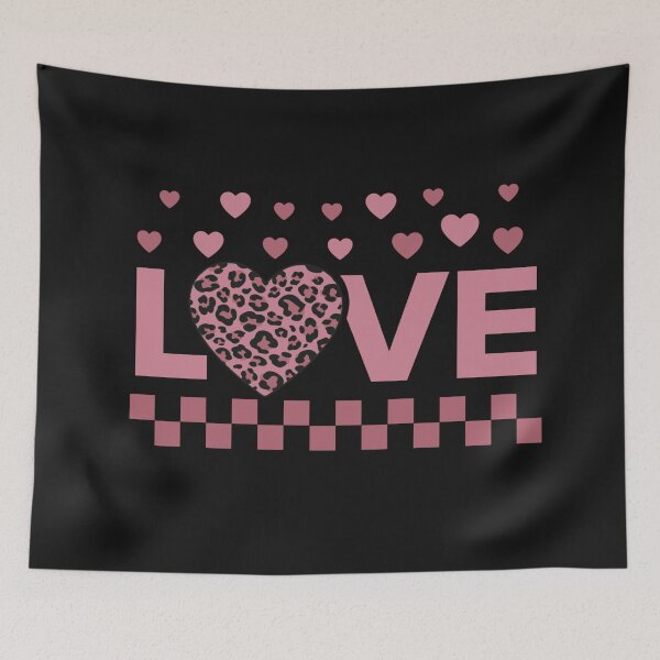 Item preview, Retro Leopard Heart Love Quote  designed and sold by HappyLifeCreate.