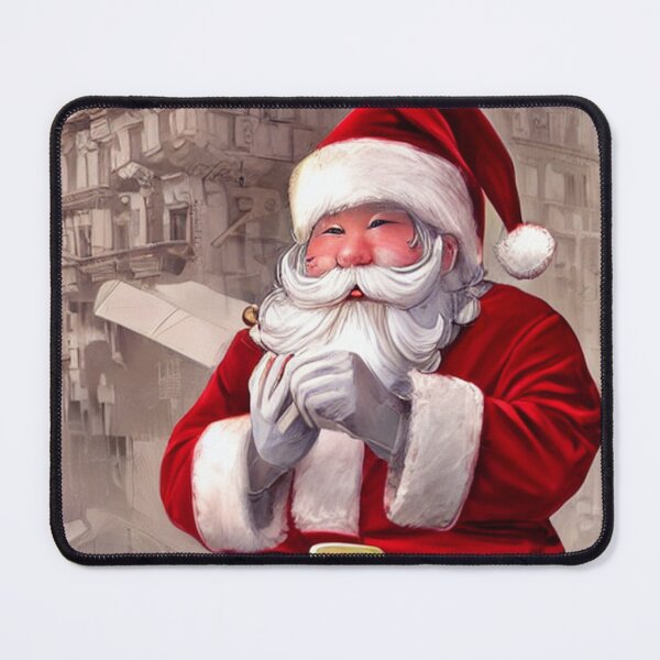 Item preview, Abstraction santa claus painting funny kawaii pink glasses white beard designed and sold by ValleyDream.