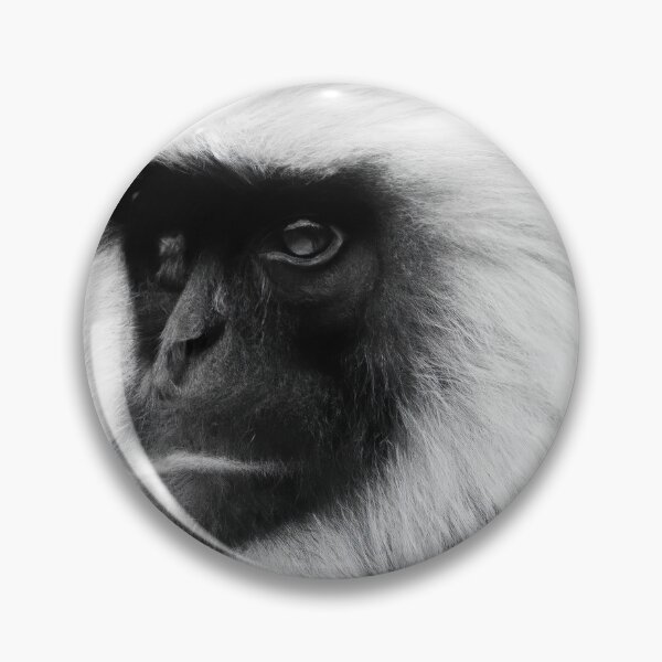 Item preview, Black and white monkey face designed and sold by mylensflow.