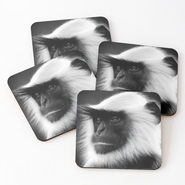 Item preview, Black and white monkey face designed and sold by mylensflow.
