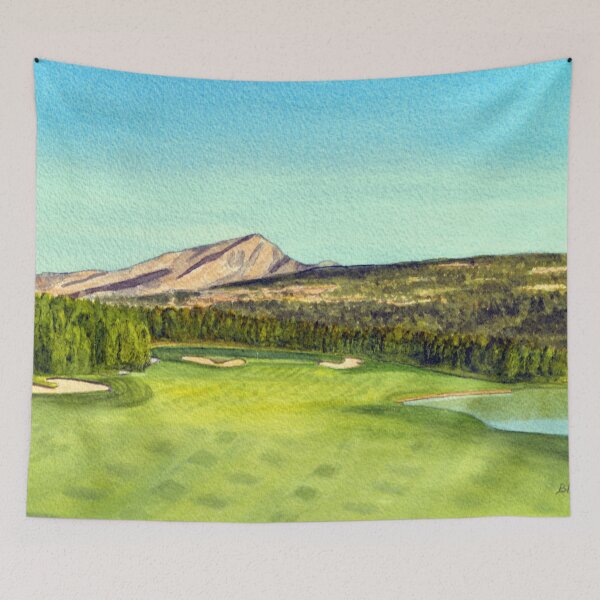 Item preview, Yellowstone Big Sky Club Golf Course Hole #4 Montana designed and sold by William Holkham.