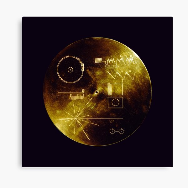 Voyager Golden Record Canvas Print