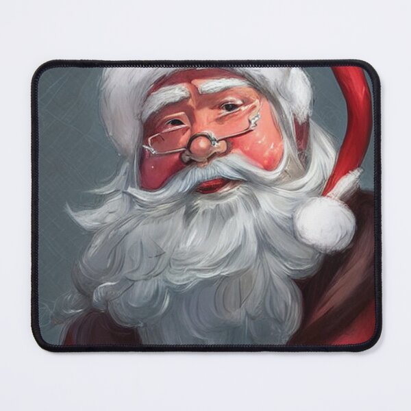 Item preview, Abstraction santa claus painting funny kawaii pink glasses white beard designed and sold by ValleyDream.
