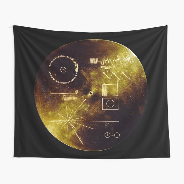 "Voyager Golden Record" Tapestry for Sale by Upbeat Redbubble