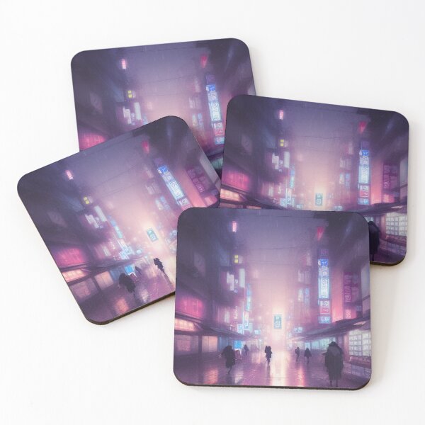 Item preview, Pouring Rain street in Saitama Japan - Lofi Vibe designed and sold by DesignerKin.