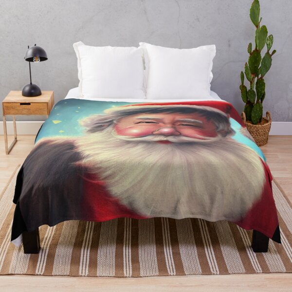 Item preview, Abstraction santa claus painting funny kawaii pink glasses white beard designed and sold by ValleyDream.