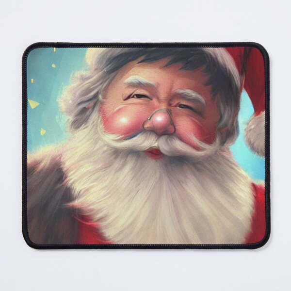 Item preview, Abstraction santa claus painting funny kawaii pink glasses white beard designed and sold by ValleyDream.