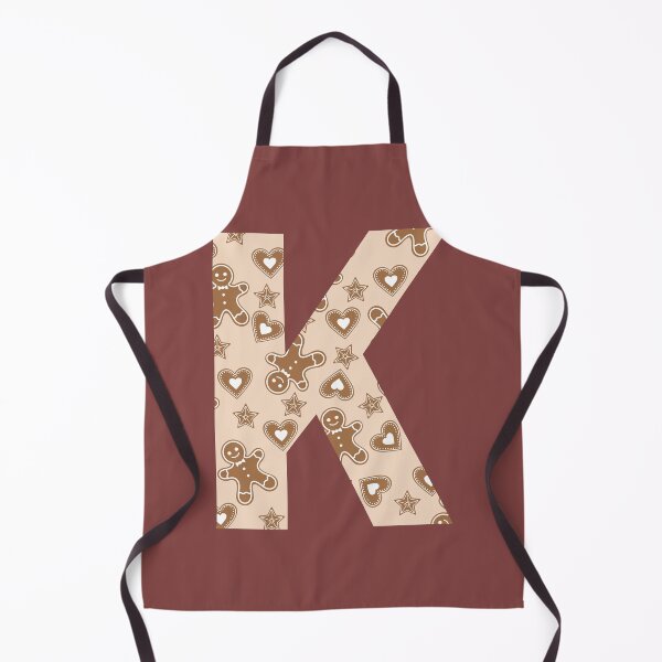 Item preview, Gingerbread Pattern Monogram Letter K designed and sold by Coffee Lifestyle.
