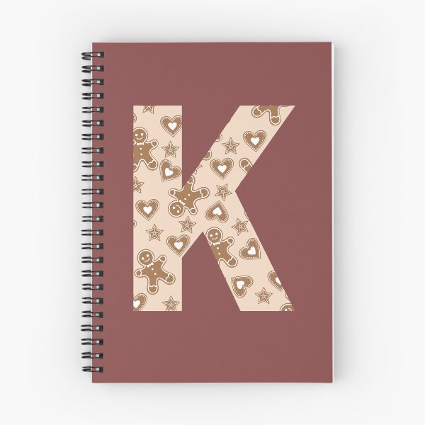 Item preview, Gingerbread Pattern Monogram Letter K designed and sold by Coffee Lifestyle.