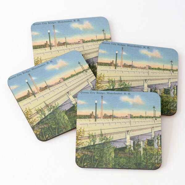 Item preview, Vintage Queen City Bridge Manchester NH designed and sold by aapshop.