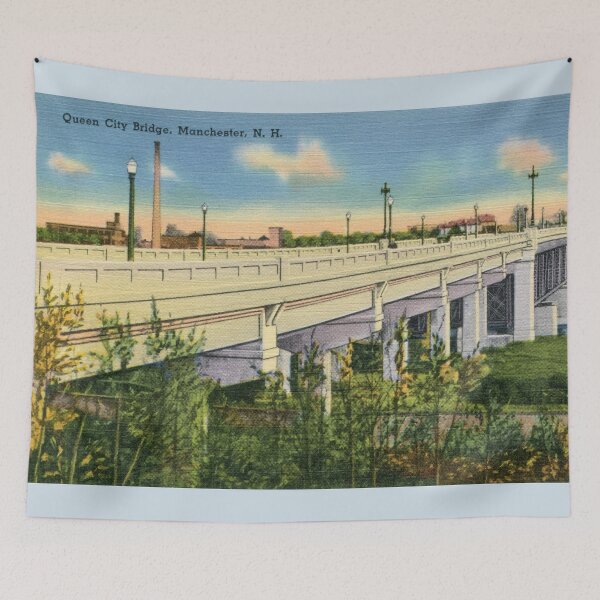Item preview, Vintage Queen City Bridge Manchester NH designed and sold by aapshop.