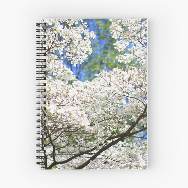 Item preview, Dogwood Tree in Bloom - Colors in Nature Background - Pristine White designed and sold by LivingWild.