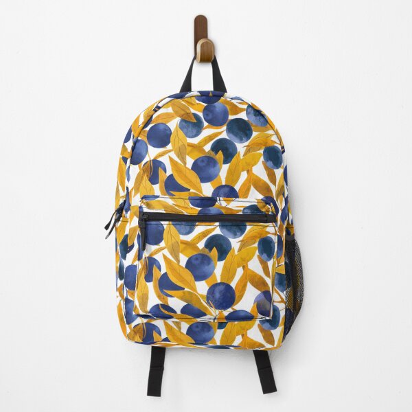 Item preview, Blueberries and ochre leaves designed and sold by TheMirwoForest.