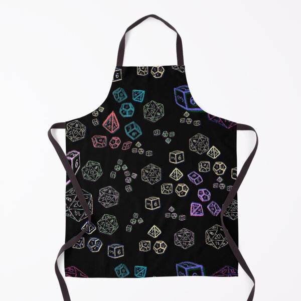 Item preview, Sketched Multicoloured Dice Pool Pattern - TTRPG designed and sold by jolabrese.
