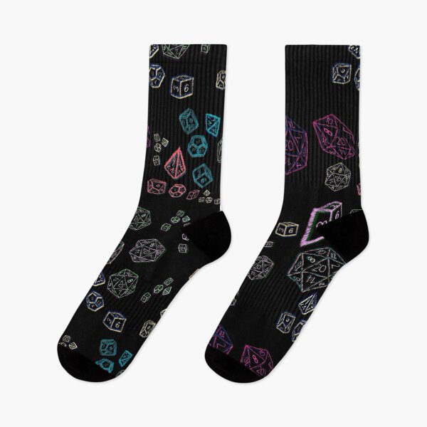 Item preview, Sketched Multicoloured Dice Pool Pattern - TTRPG designed and sold by jolabrese.