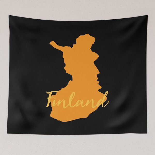 Item preview, FINLAND country map with fancy word designed and sold by thetypographer.