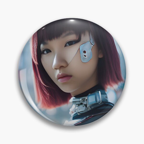 Item preview, Japanese Cyberpunk Girl - modern digital art designed and sold by ai-mnesia.