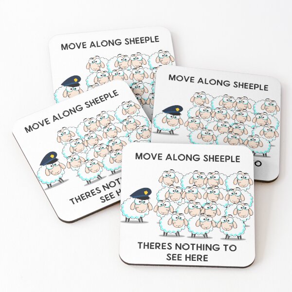 Item preview, MOVE ALONG SHEEPLE THERES NOTHING TO SEE HERE designed and sold by enigma3a.