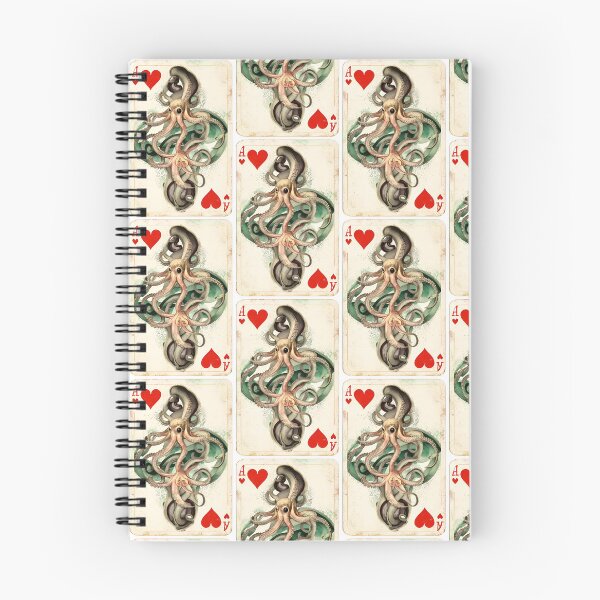 Item preview, Vintage Playing Card Octopus Squid Design Artwork designed and sold by StickerBird.