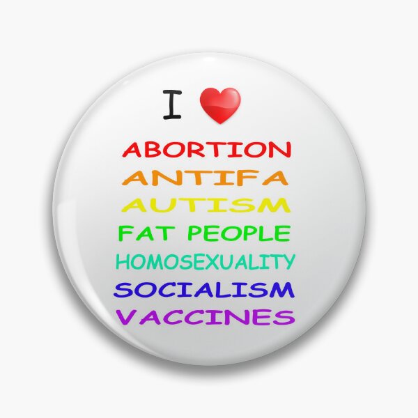 Item preview, I Heart Abortion Antifa Autism White Background designed and sold by duranduranduran.