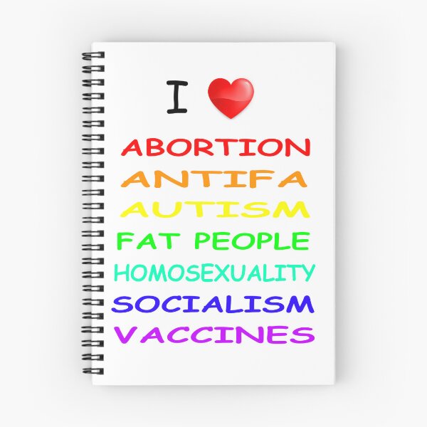Item preview, I Heart Abortion Antifa Autism White Background designed and sold by duranduranduran.