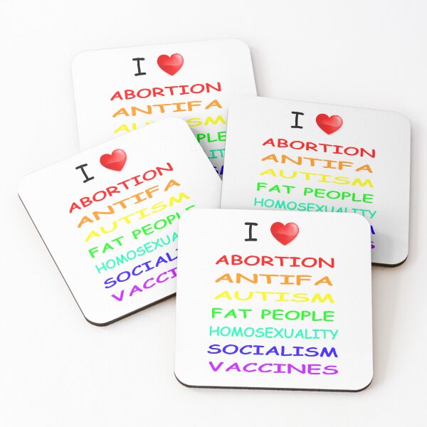 Item preview, I Heart Abortion Antifa Autism White Background designed and sold by duranduranduran.