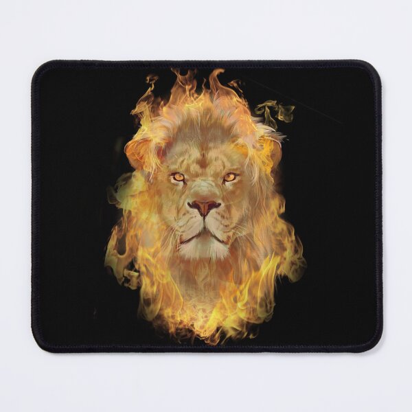 Item preview, lion face - fire lion face designed and sold by mu-art.