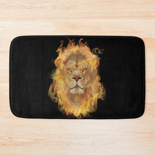 Item preview,  lion face - fire lion face designed and sold by mu-art.