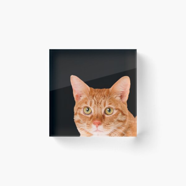 Item preview, Orange Tabby Cat Peeking Face Head designed and sold by mariejosee22.