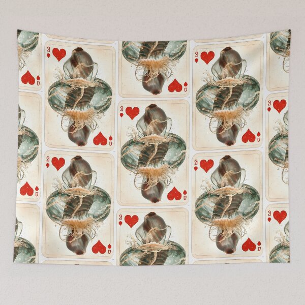 Item preview, Vintage Playing Card Jellyfish Manowar Design Artwork designed and sold by StickerBird.