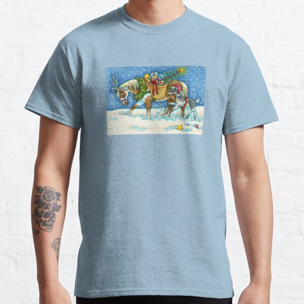 CHINCOTEAGUE CHRISTMAS PONIES And BAG OF TOYS Classic T-Shirt