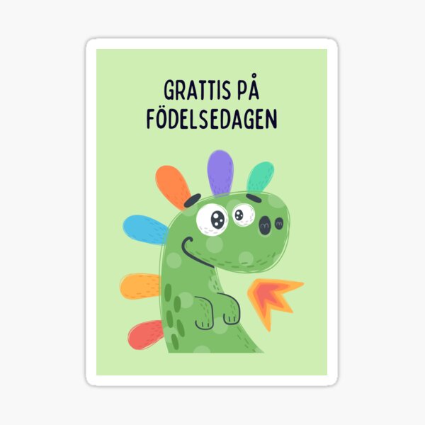 "Grattis på födelsedagen, födelsedagskort, alles Gute zum Geburtstag