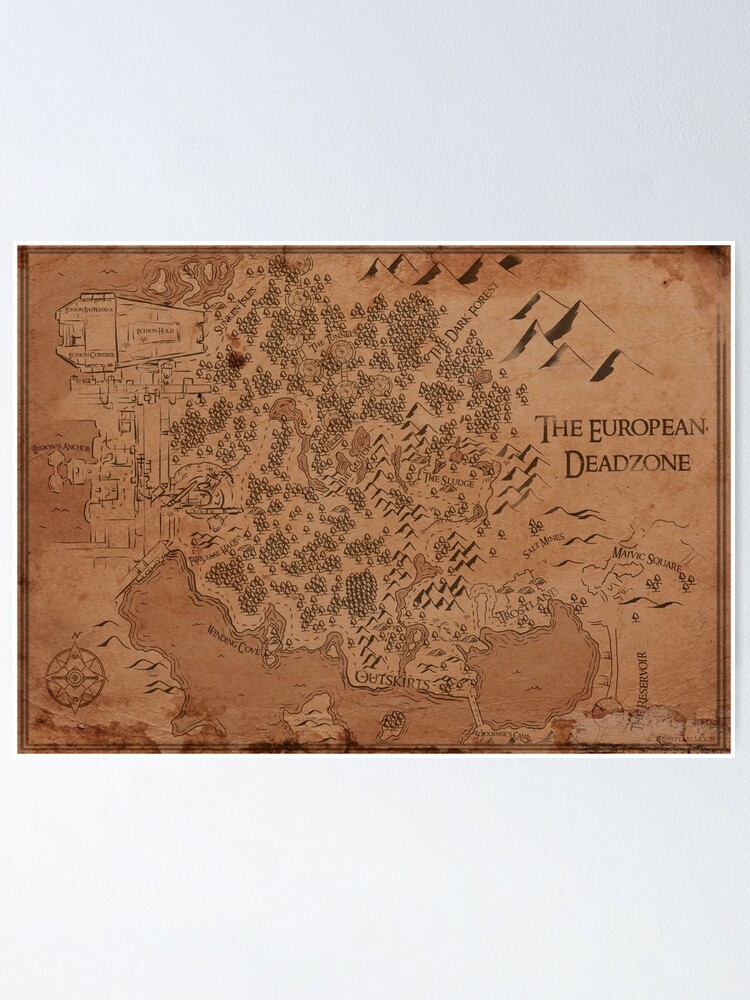 The EDZ map Destiny Poster