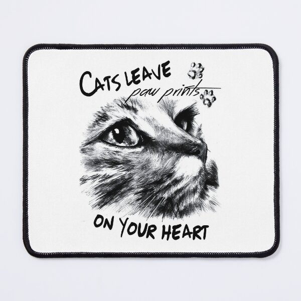 Item preview, Cats leave paw prints on your heart designed and sold by GNDesign.