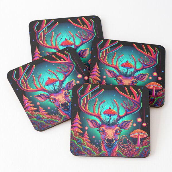 Item preview, Rudolf the Tripping Reindeer | Psychedelic Art designed and sold by Trippinink-.